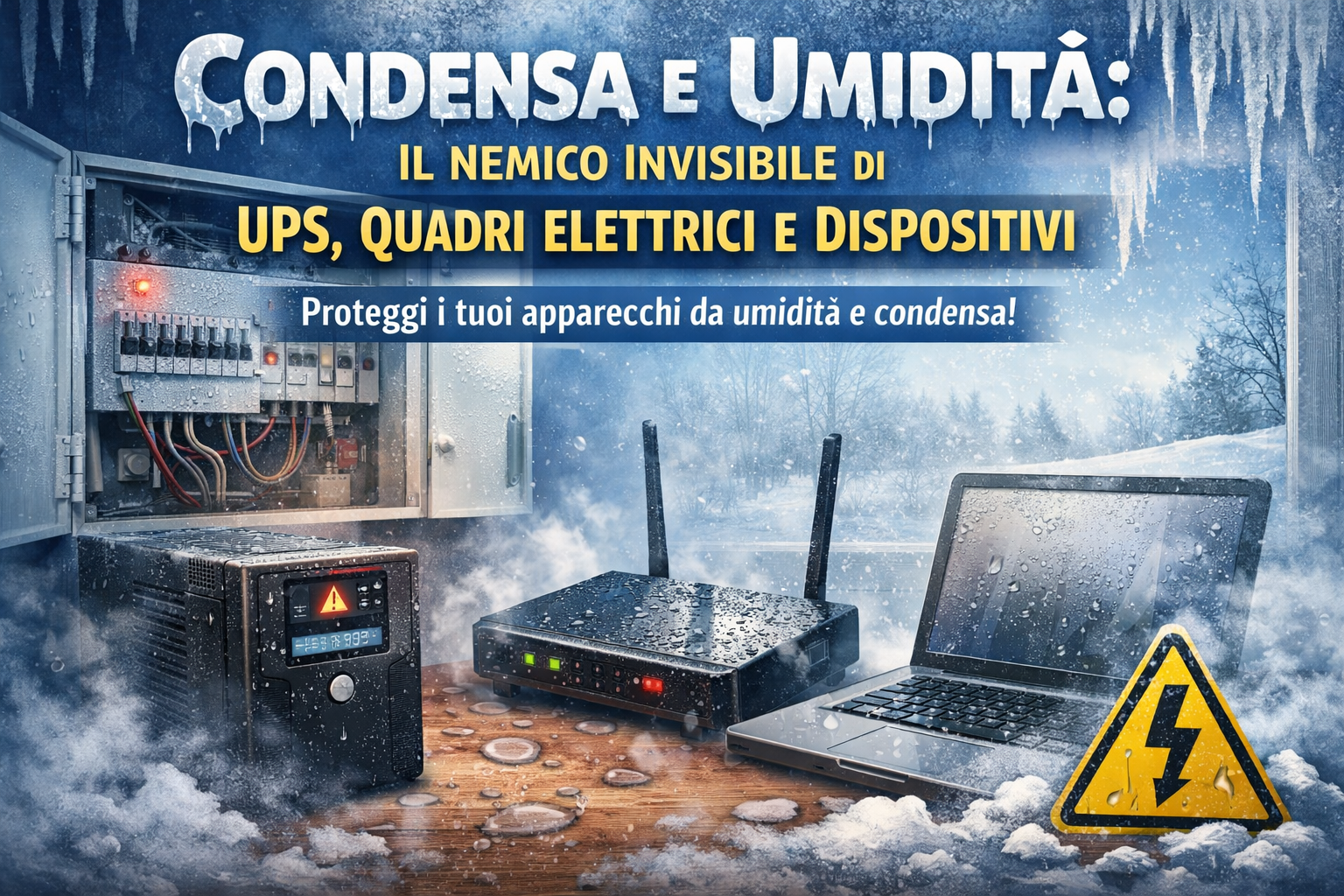 condensa umidità ups