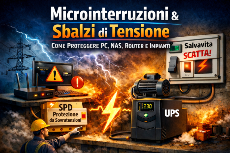 ups microinterruzioni sbalzi di tensione